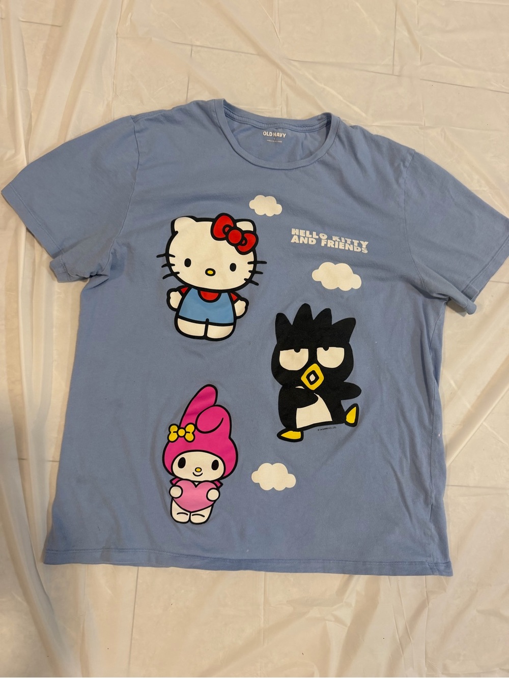 Old Navy Light Blue Hello Kitty & Friends Graphic Tee